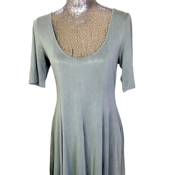 Silence + Noise swing pull over dress army green Size Large - Picture 3 of 8